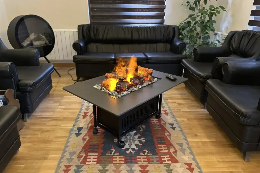 Şömineli Orta Sehpa Vasko Table: Salonunuzun Yeni Starı