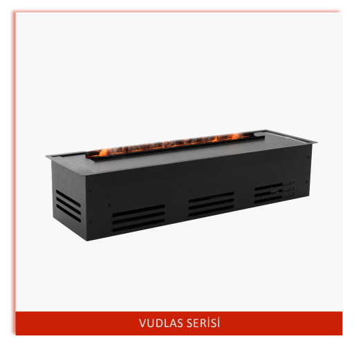 3D Elektrikli Şömine Flameline Vudlas Serisi