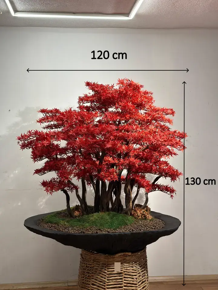 Doğal Gövdeli Yapay Bonsai Ağaç Saksılı 120 X 130 cm SA7430-007