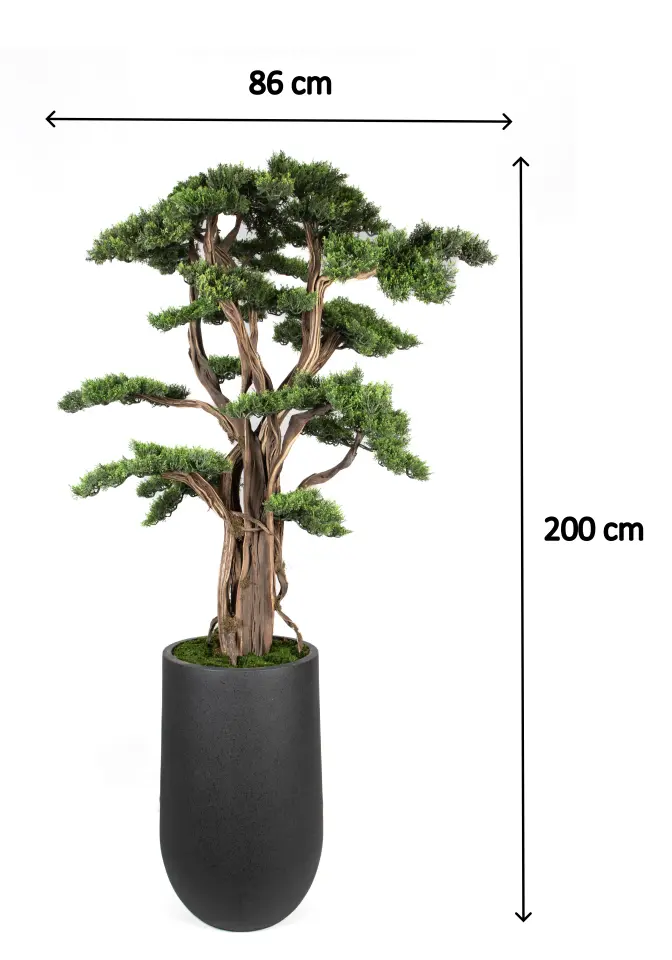 Doğal Gövdeli Yapay Bonsai Ağaç Saksılı 86 X 200 cm SA7431-032
