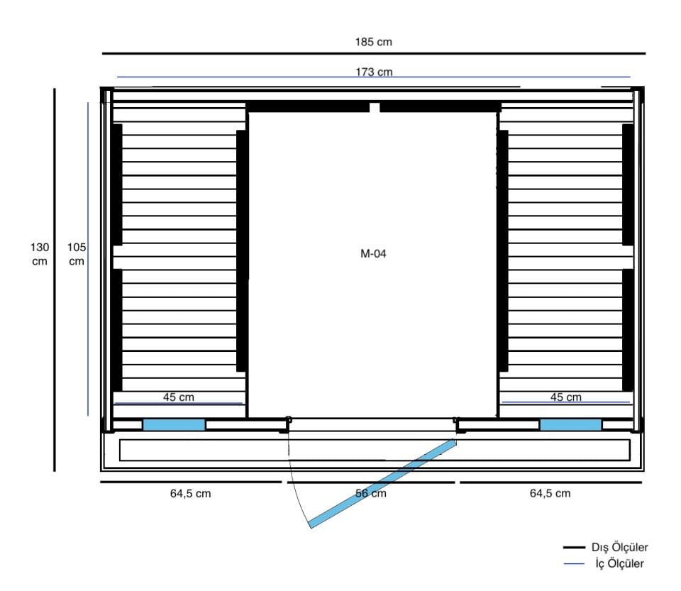 SunCare Ev Tipi infrared Sauna - M-04