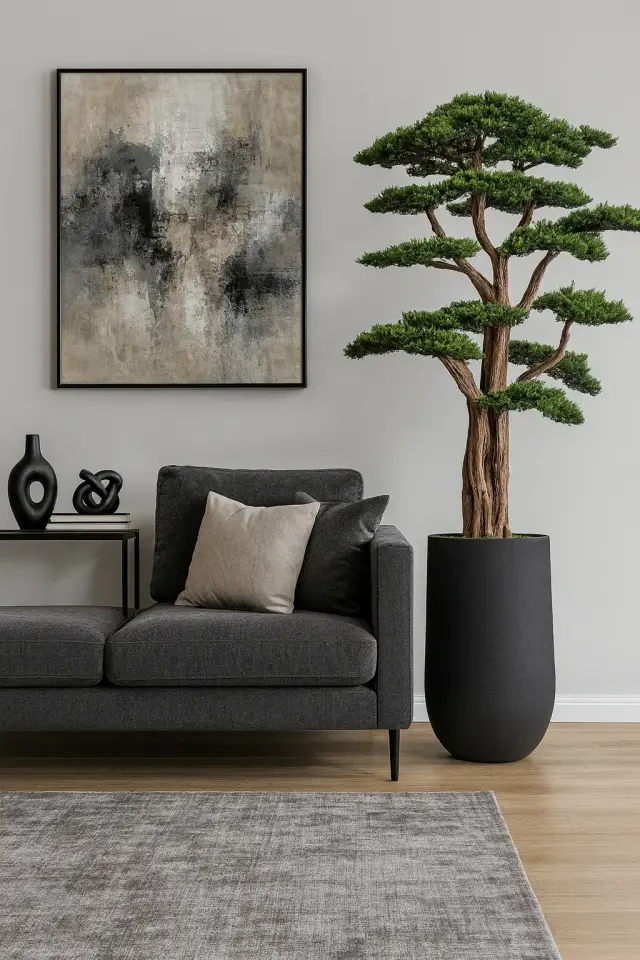 Doğal Gövdeli Yapay Bonsai Ağaç Saksılı 86 X 200 cm SA7431-032