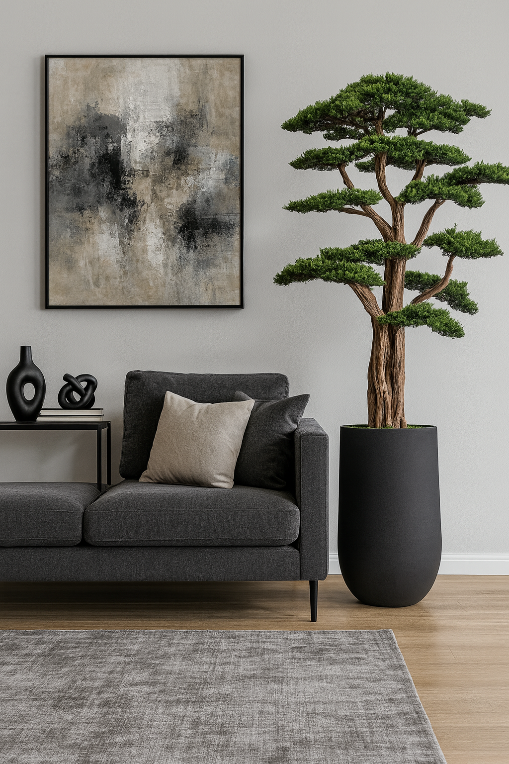 Doğal Gövdeli Yapay Bonsai Ağaç Saksılı 86 X 200 cm SA7431-032