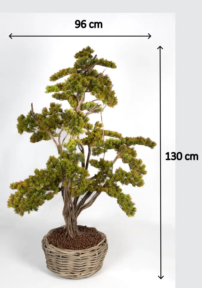 Doğal Gövdeli Yapay Bonsai Ağaç Saksılı 96 X 130 cm SA7432-005