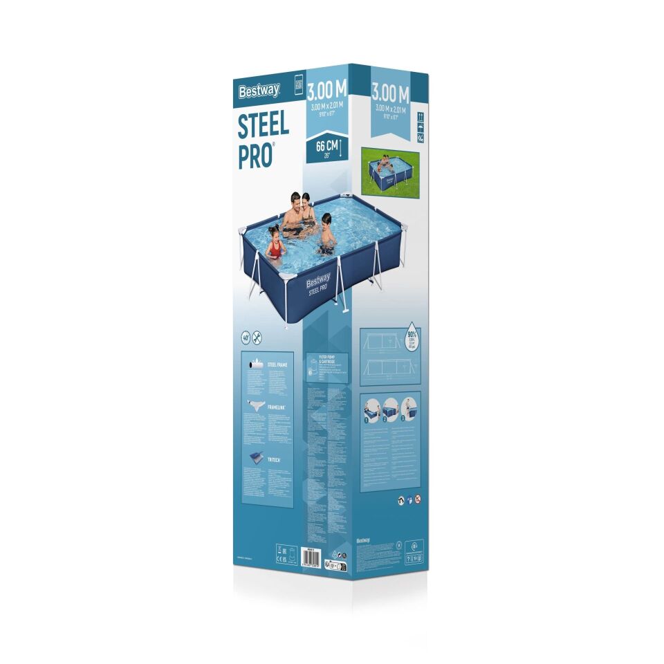 Bestway Havuz Seti  300 cm X 201 cm X 66 cm-56411