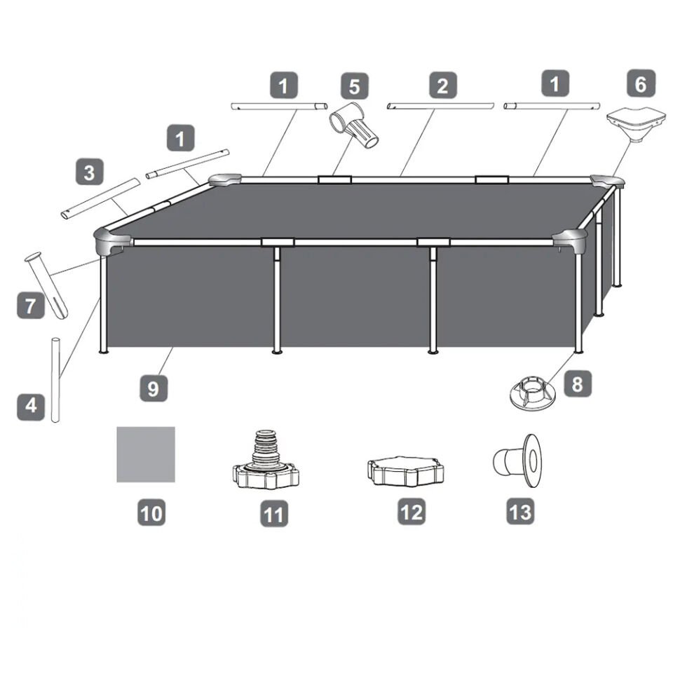 Bestway Havuz Seti  300 cm X 201 cm X 66 cm-56411