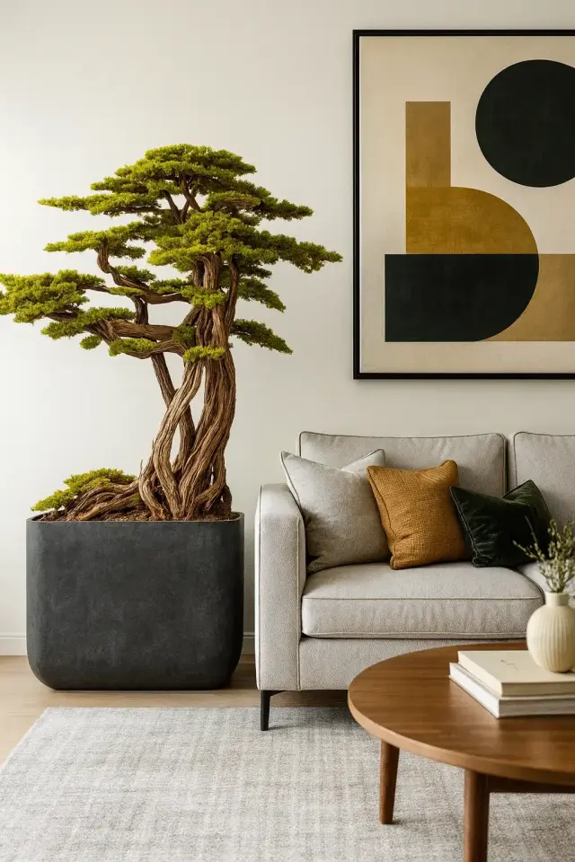 Doğal Gövdeli Yapay Bonsai Ağaç Saksılı 100 X 190 cm SA7432-063