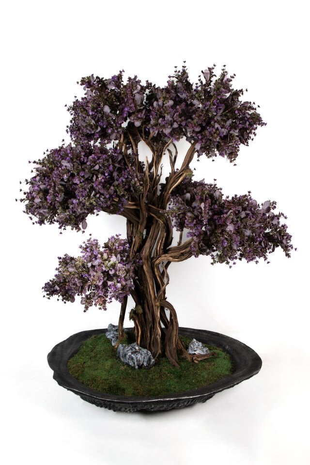 Doğal Gövdeli Yapay Bonsai Ağaç Saksılı 100 X 125 cm SA7478-002