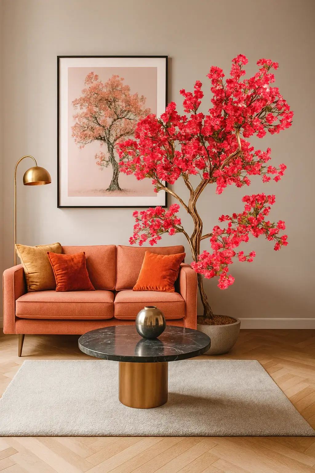 Doğal Gövdeli Yapay Bonsai Ağaç Saksılı 77 X 230 cm SA7480-007