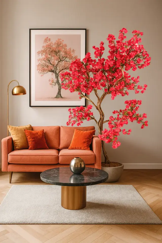 Doğal Gövdeli Yapay Bonsai Ağaç Saksılı 77 X 230 cm SA7480-007