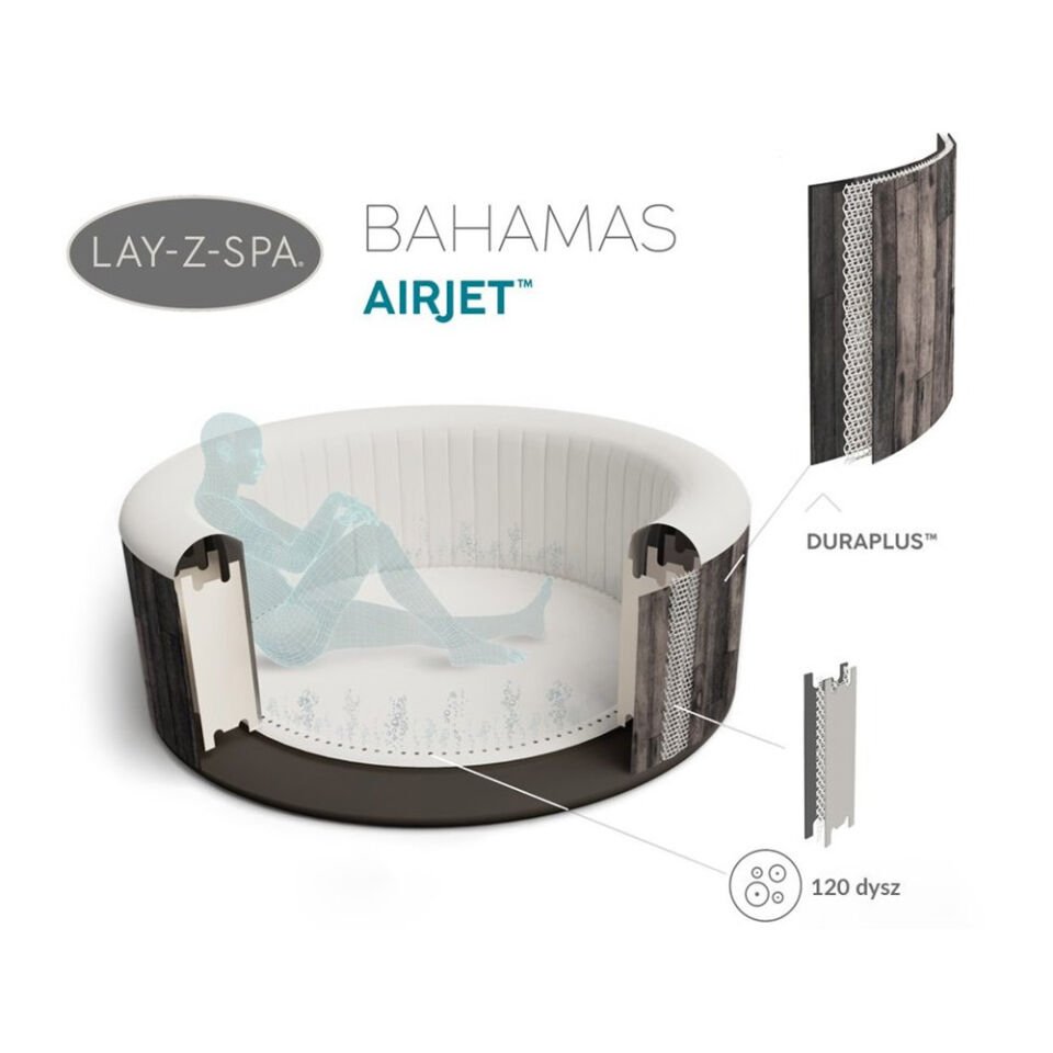 Portatif Jakuzi Lay-z-spa Bahamas 60005