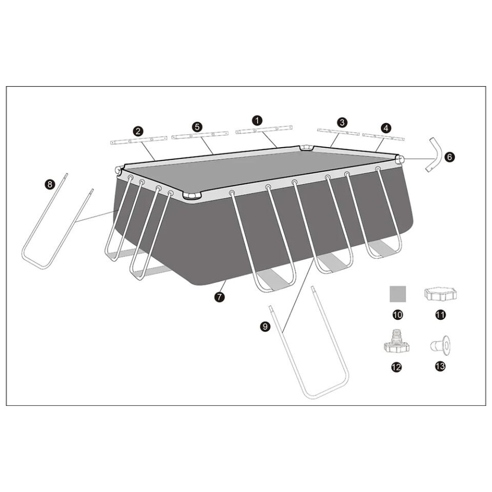 Bestway Havuz Seti 404 cm X 201 cm X100 cm -56441