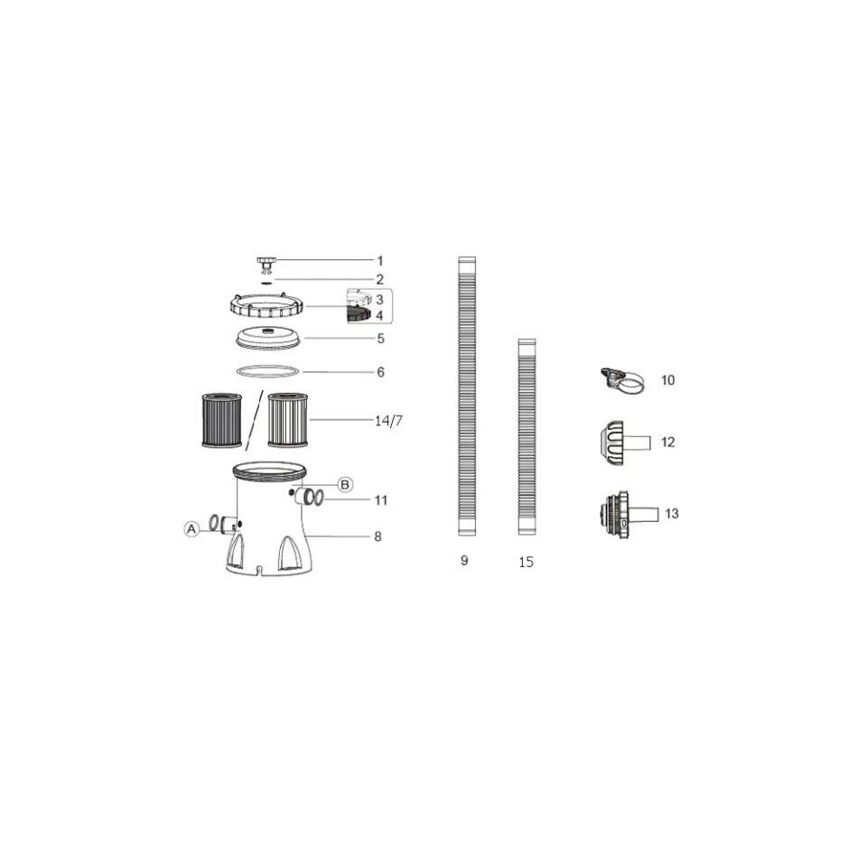 Bestway Havuz Seti 404 cm X 201 cm X100 cm -56441