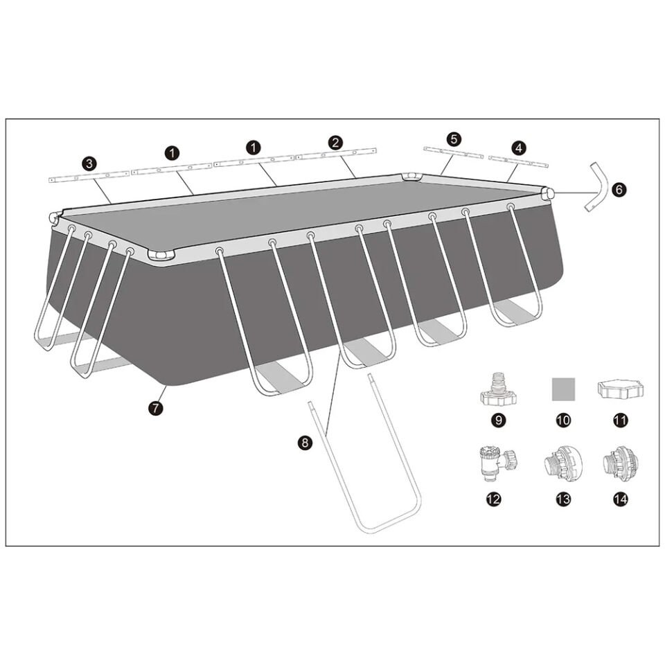 Bestway Havuz Seti 549 cm X 274 cm X122 cm -56465