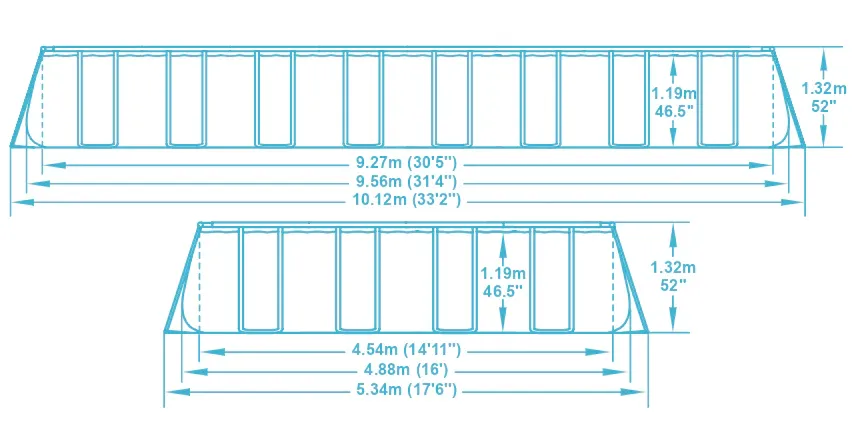 Bestway Havuz Seti 956 cm X 488 cm X 132 cm -56623