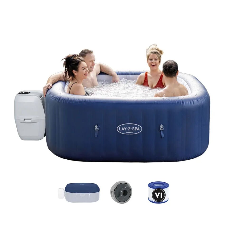 Portatif Jakuzi Lay-z-spa Hawaii 60021 180cm X 180cm X 71 cm