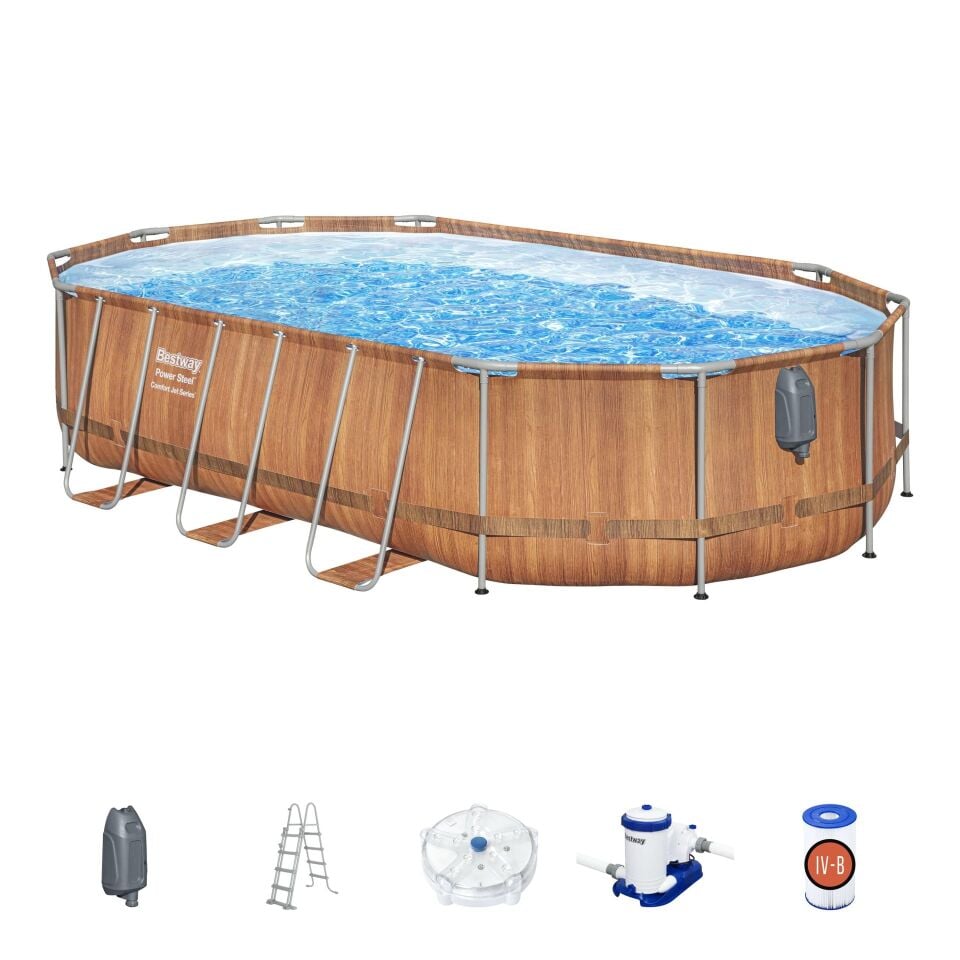 Bestway Hidromasajlı Havuz Seti 610 cm X 366 cm X 122 cm -56719