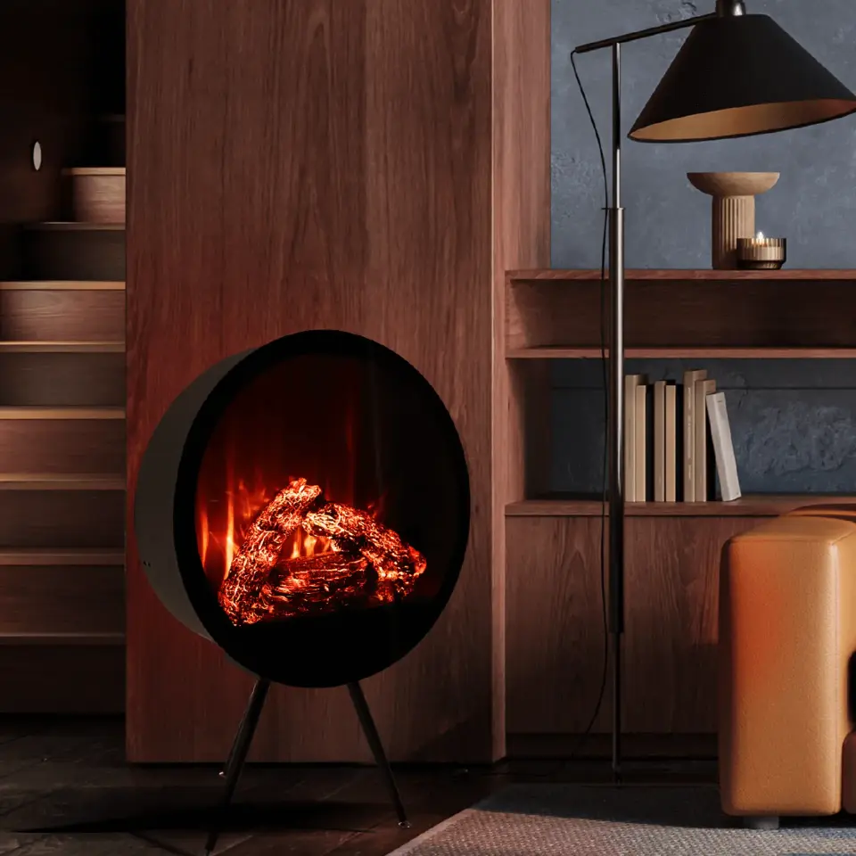 Elektrikli Portatif Taşınabilir Şömine Flameline Kona 60 cm