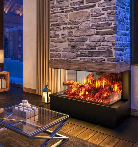 3 Boyutlu Elektrikli Şömine Flameline Coza-RZN70