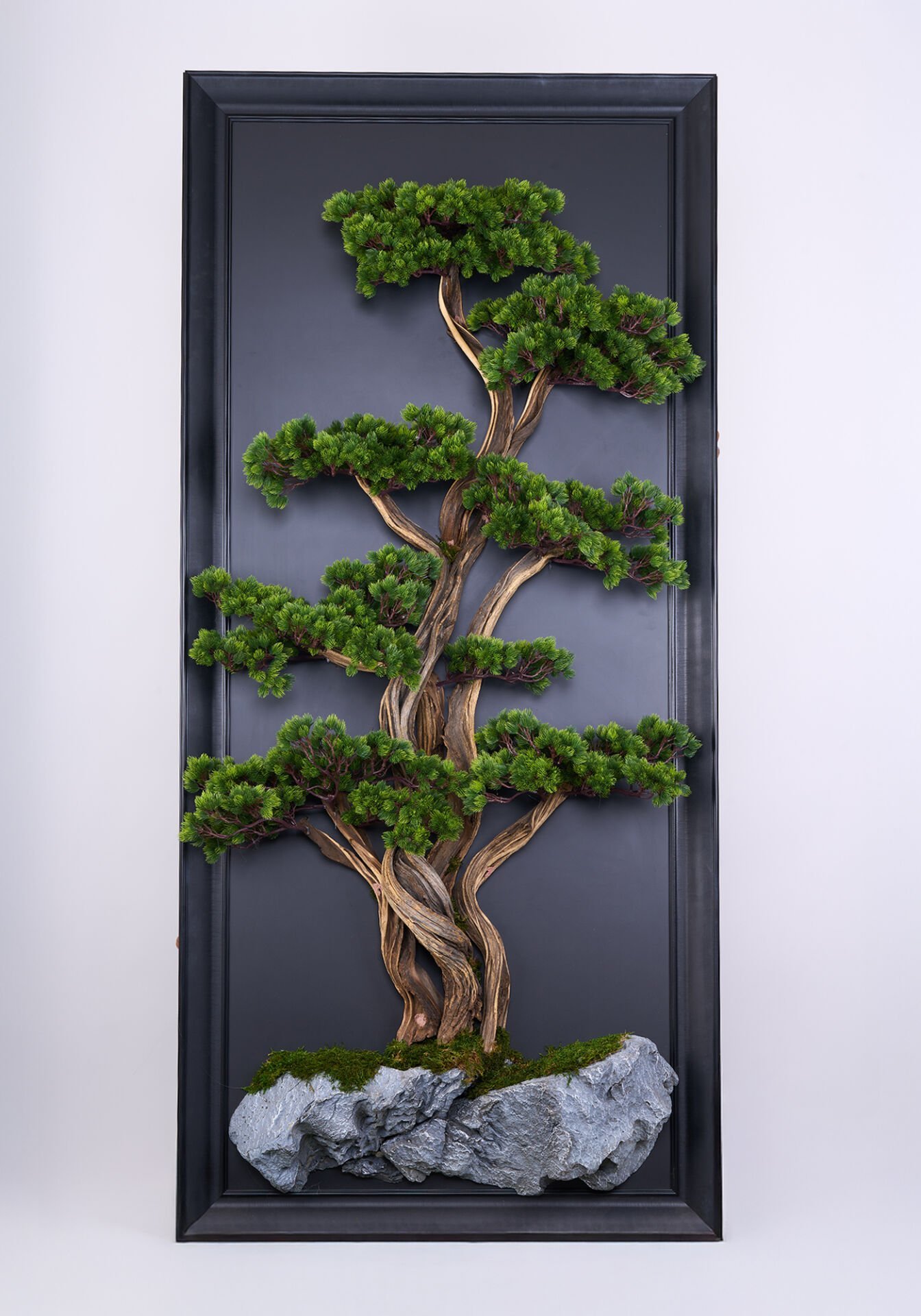Doğal Ağaç Gövdeli Yapay Bonsai Tablo Dikdörtgen 89 X 194 TB-1238