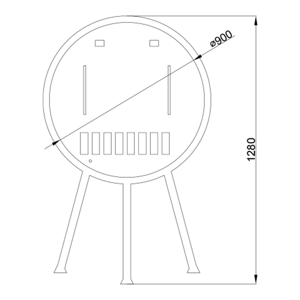 Elektrikli Portatif Taşınabilir Şömine Flameline Kona 90 cm