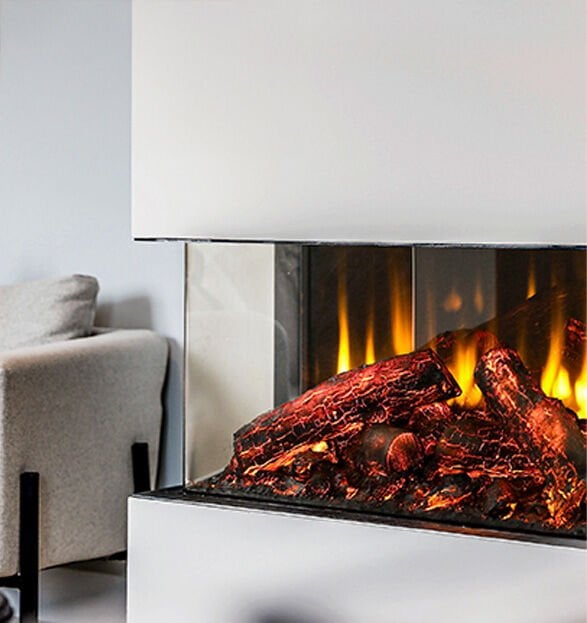 3 Boyutlu Elektrikli Şömine Flameline Coza-RZN90