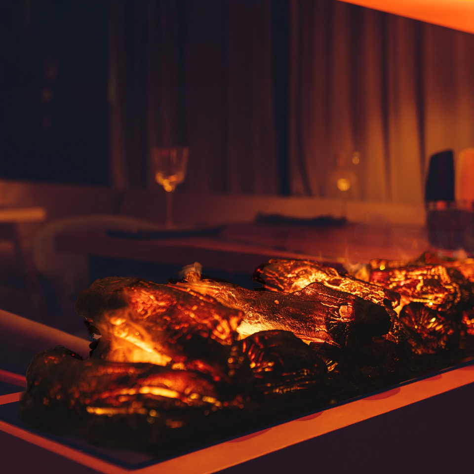 3D Elektrikli Şömine Flameline Vasko Serisi-VP150 150 cm