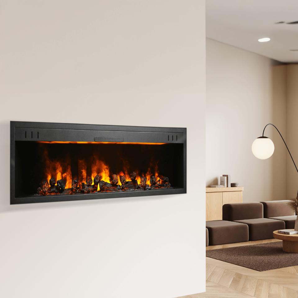 3D Elektrikli Şömine Flameline Vasko Serisi-VP180 180 cm