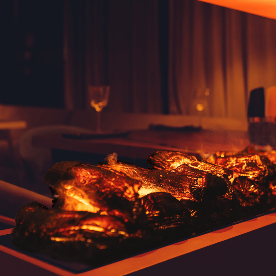 3D Elektrikli Şömine Flameline Vasko Serisi-VP180 180 cm