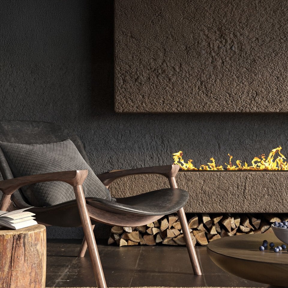 3D Elektrikli Şömine Flameline Vudlas Serisi-VD80 80cm