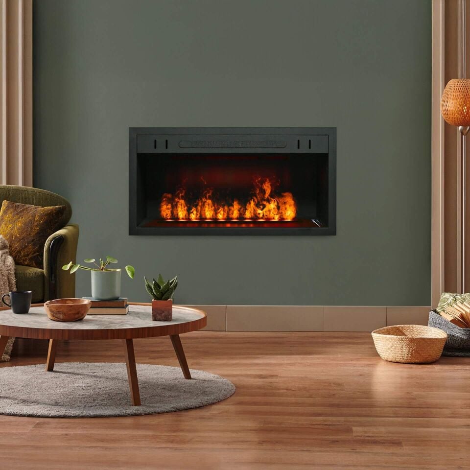 3D Elektrikli Şömine Flameline Vudlas Serisi-VD100 100cm