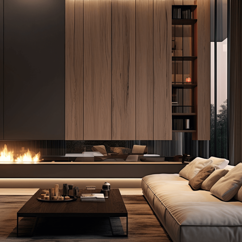 3D Elektrikli Şömine Flameline Vudlas Serisi-VD100 100cm