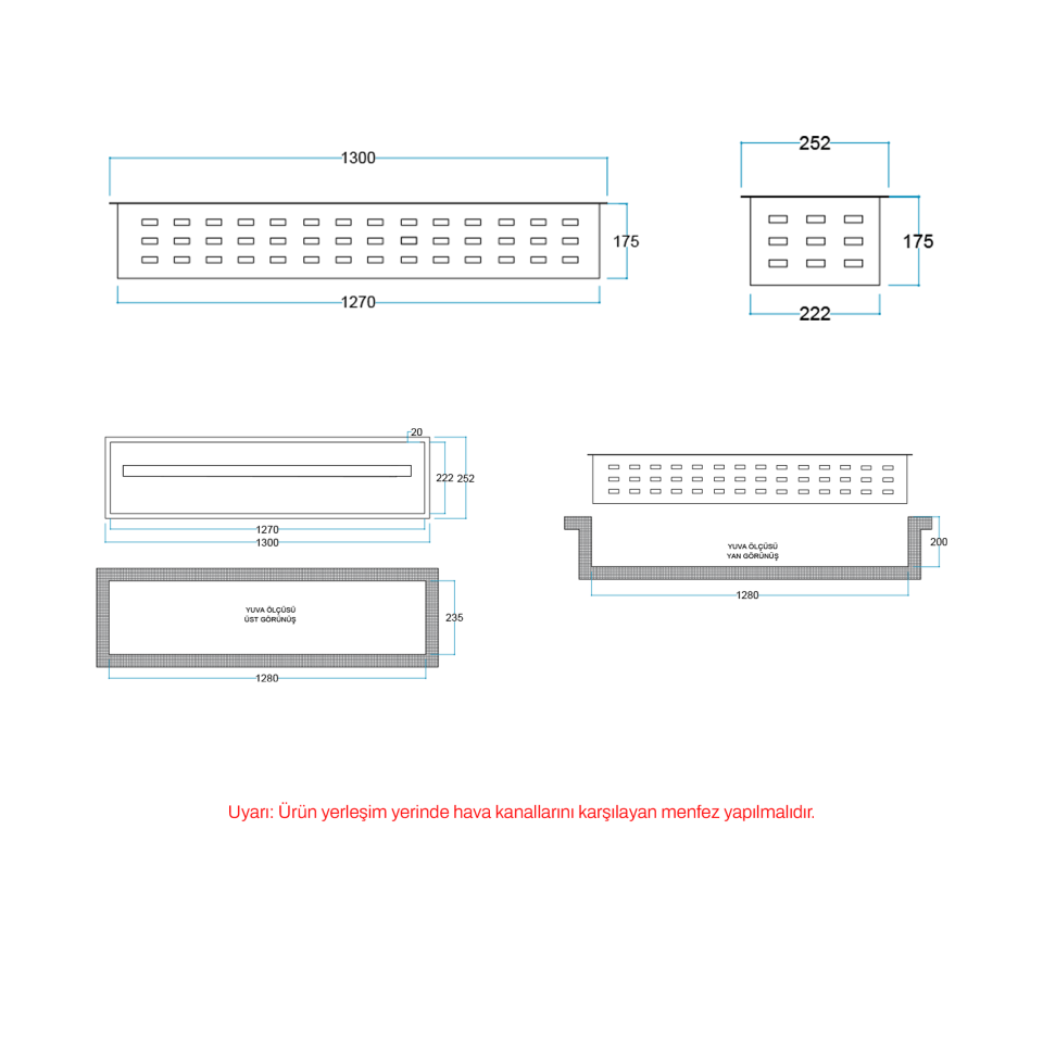 3D Elektrikli Şömine Flameline Vudlas Serisi-VD130 130cm