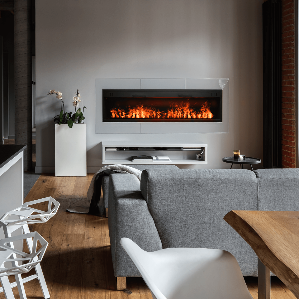 3D Elektrikli Şömine Flameline Vudlas Serisi-VD180 180cm