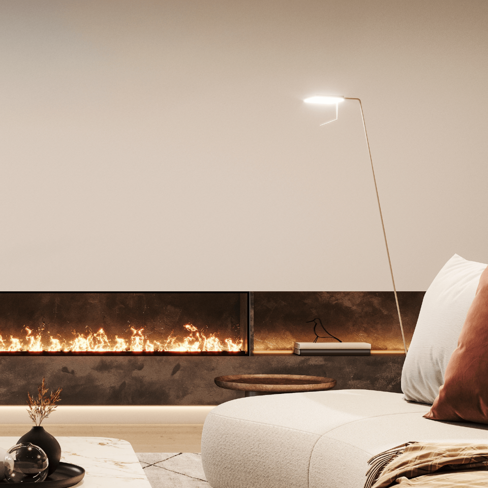 3D Elektrikli Şömine Flameline Vudlas Serisi-VD180 180cm