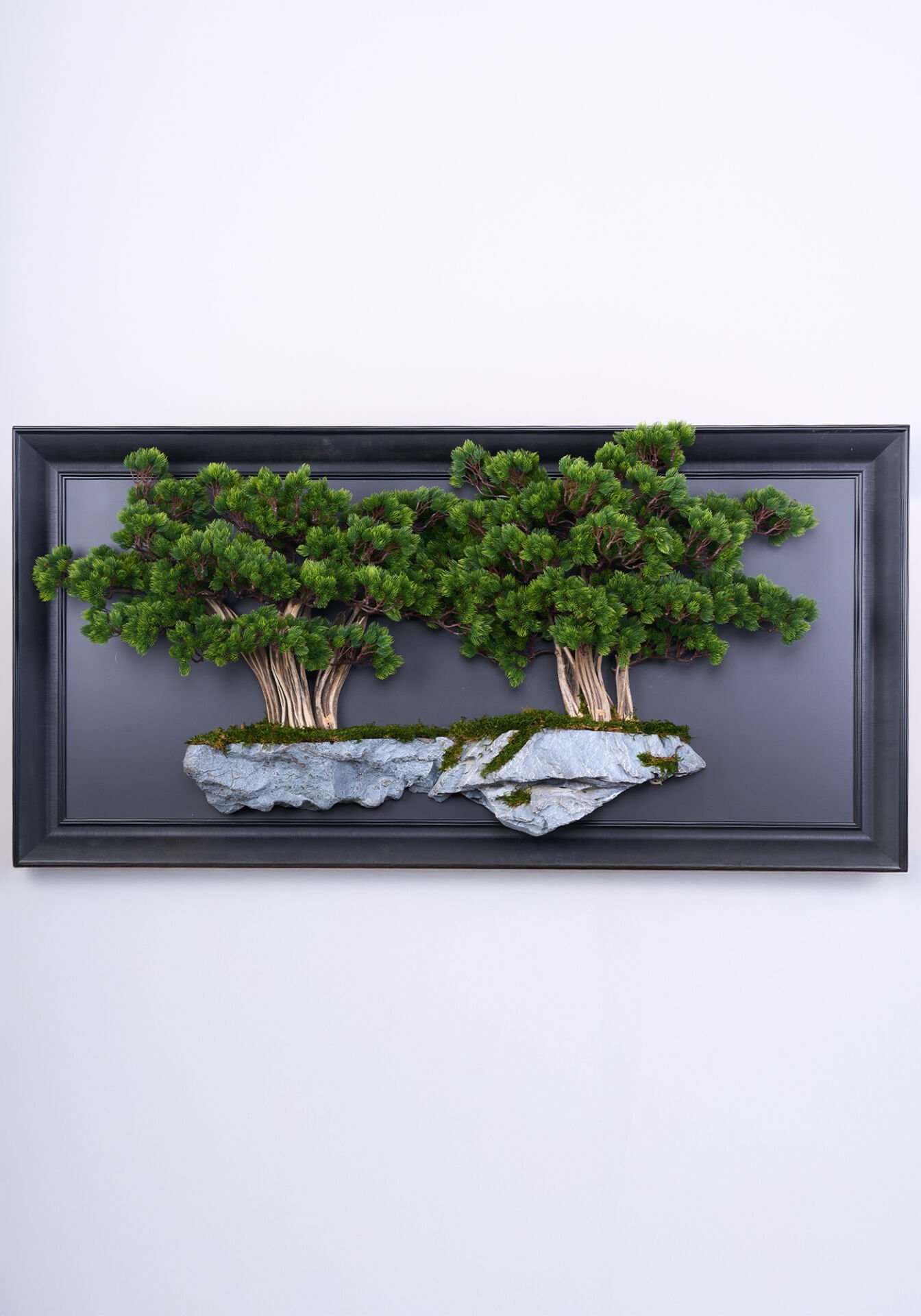 Doğal Ağaç Gövdeli Yapay Bonsai Tablo Dikdörtgen 130 X 60 cm TB-1267