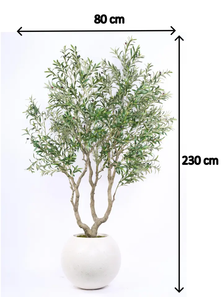 Hazır Gövde Yapay Zeytin Ağaç Saksılı 80 X 230 cm SZ2204-003