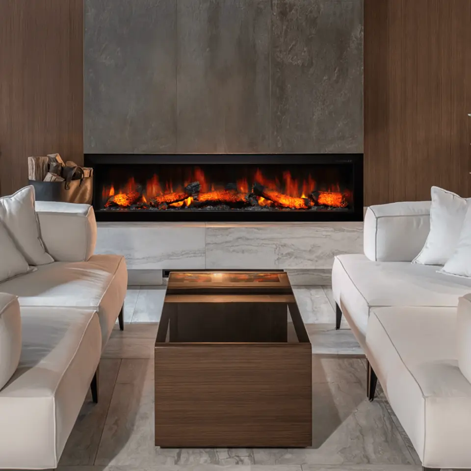 Flameline Elektrikli Şömine 2D Linear Serisi Nada Krn155 155 cm