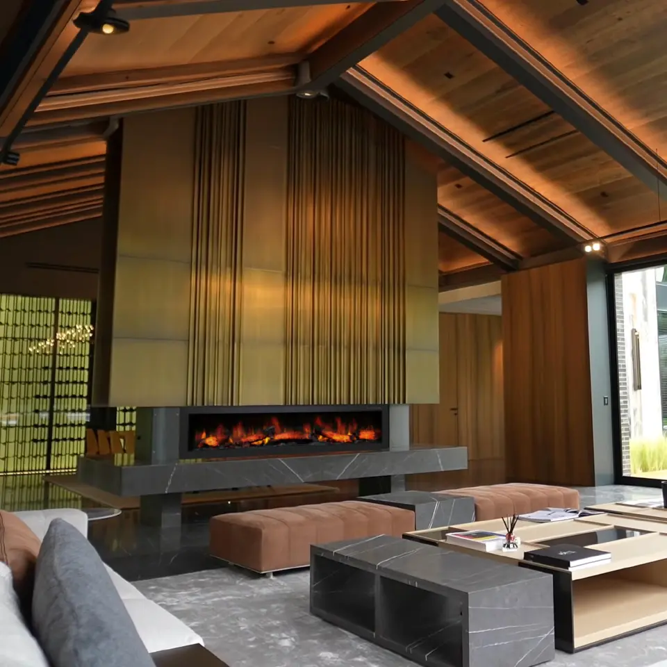 Flameline Elektrikli Şömine 2D Linear Serisi Nada Krn180 180 cm