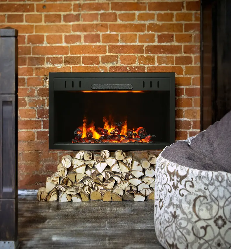 3D Elektrikli Şömine Flameline Vasko Serisi-VPK60 85 cm