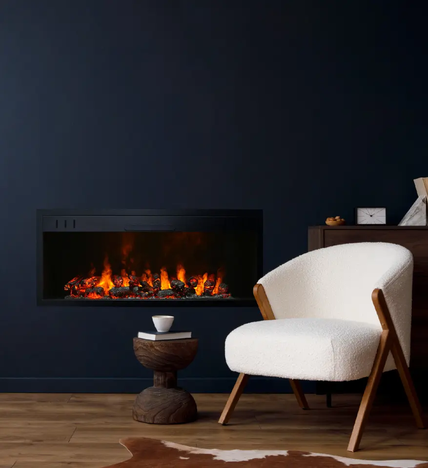 3D Elektrikli Şömine Flameline Vasko Serisi-VPK100 155 cm