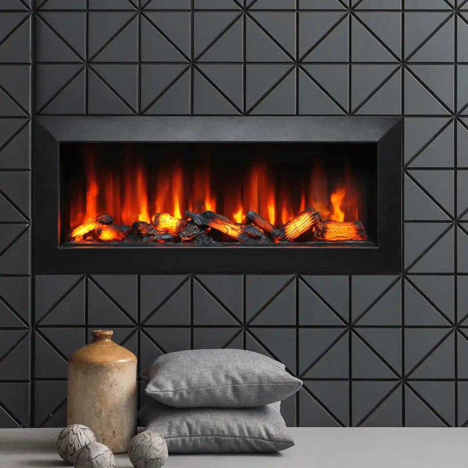 Flameline Elektrikli Şömine 2D Linear Serisi Spark Eco130 130 CM