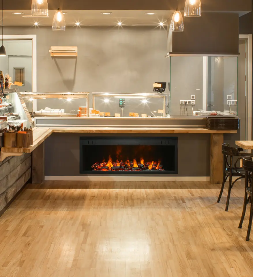 3D Elektrikli Şömine Flameline Vasko Serisi-VPK130 155 cm