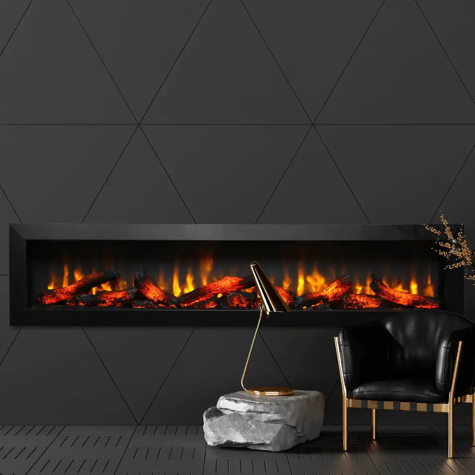 Flameline Elektrikli Şömine 2D Linear Serisi Spark Eco180 180cm