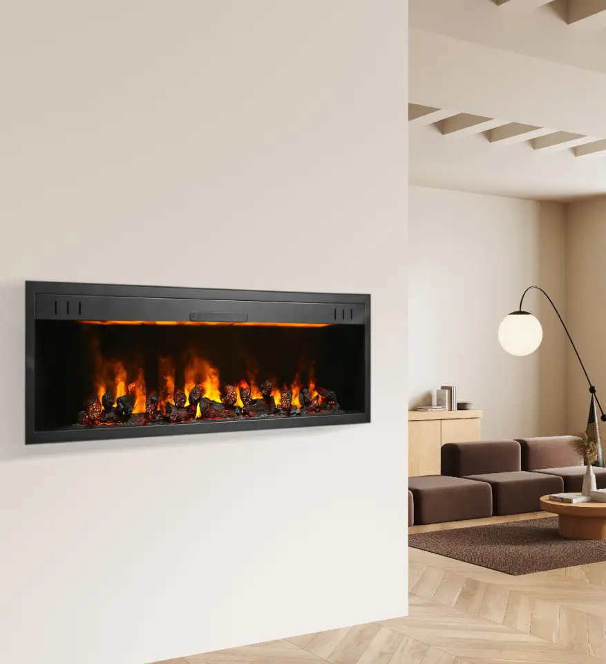 3D Elektrikli Şömine Flameline Vasko Serisi-VPK150 205 cm