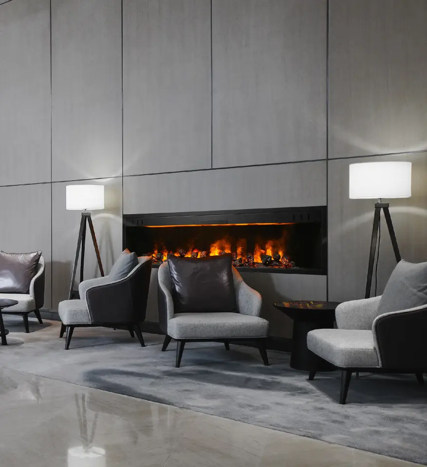 3D Elektrikli Şömine Flameline Vasko Serisi-VPK180 205 cm