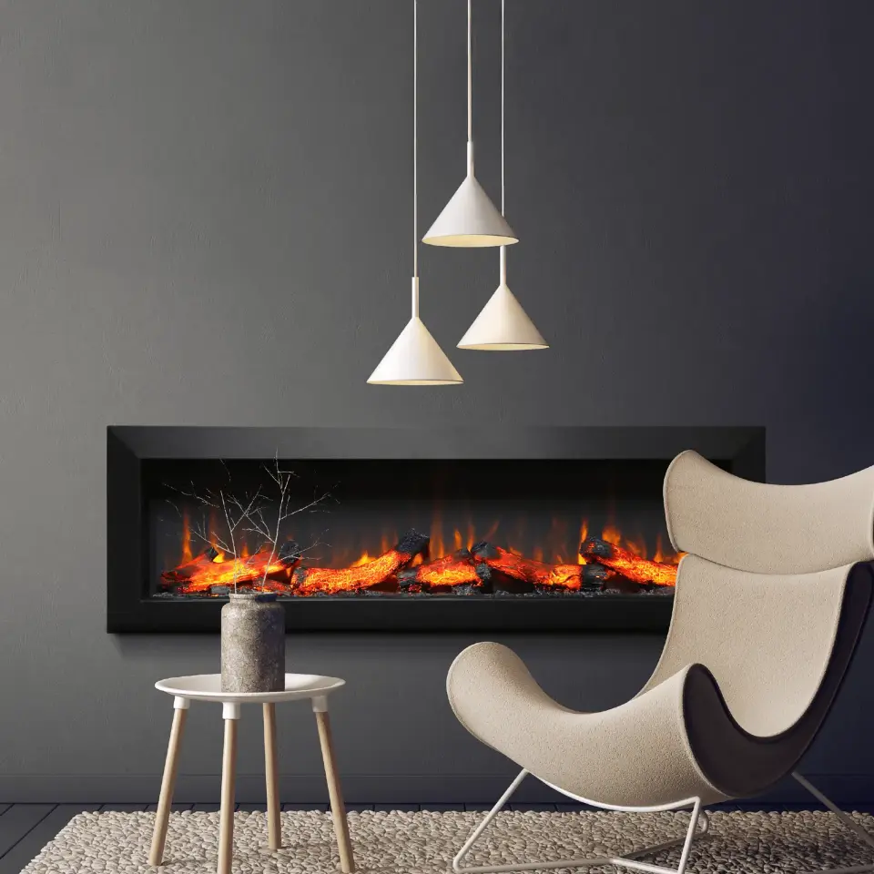 Flameline Elektrikli Şömine 2D Linear Serisi Spark Eco155 155cm