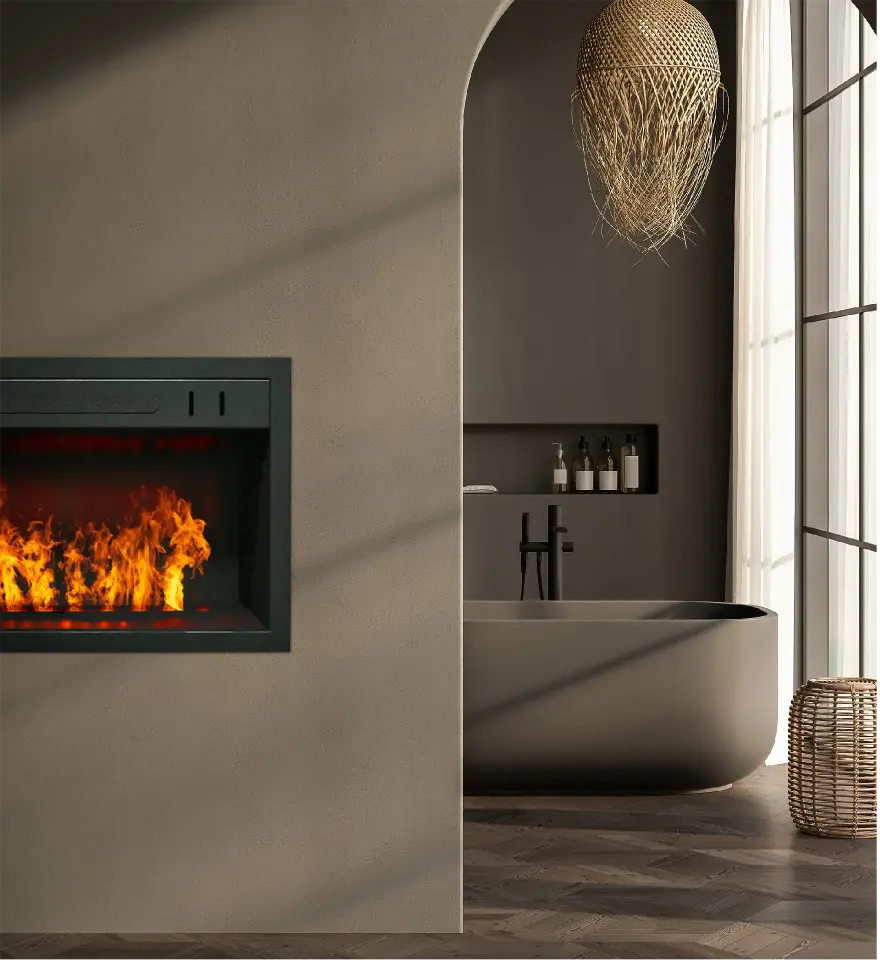 3D Elektrikli Şömine Flameline Vudlas Serisi-VDK60 85cm