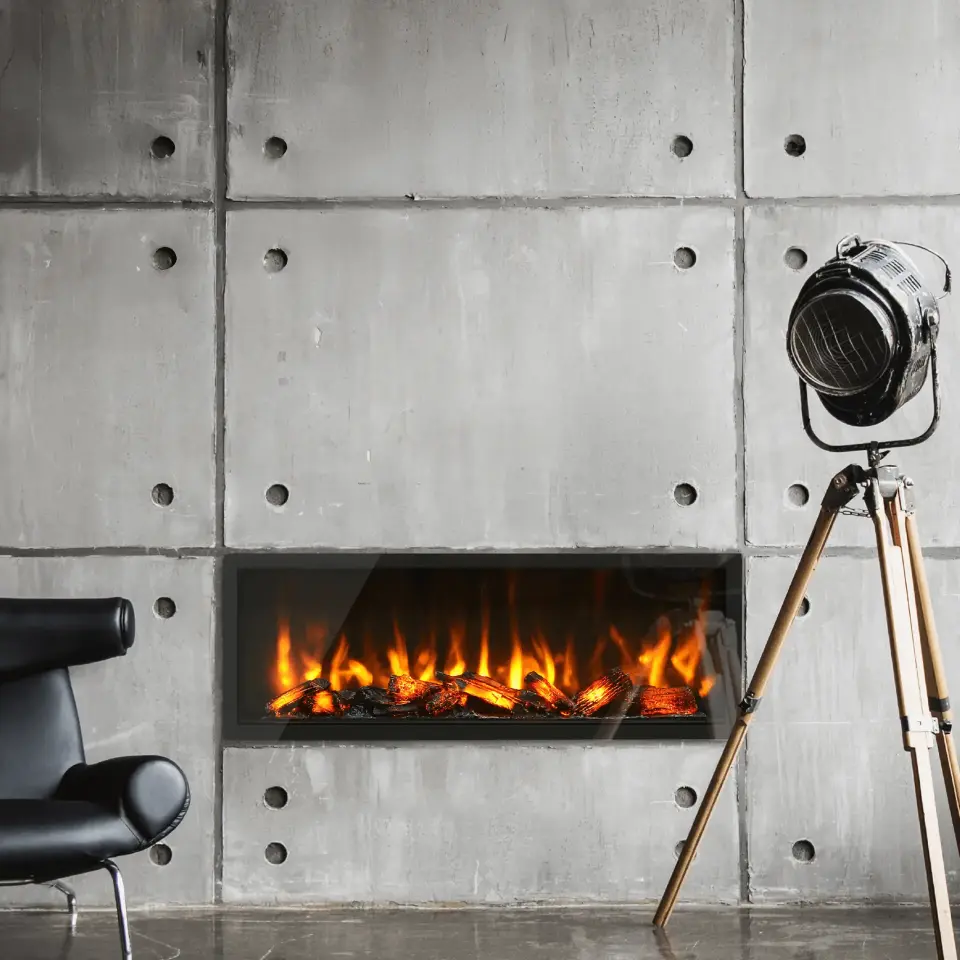 Flameline Elektrikli Şömine 2D Linear Serisi Gaze  Bcs100  100 cm