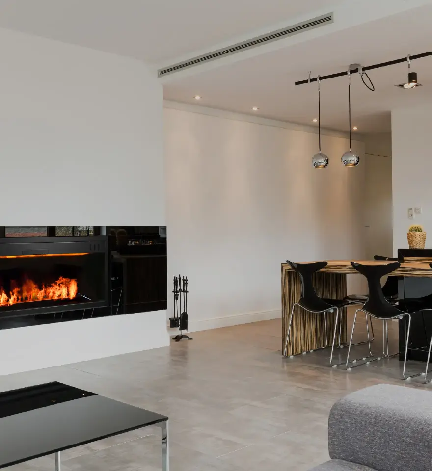 3D Elektrikli Şömine Flameline Vudlas Serisi-VDK130 155 cm